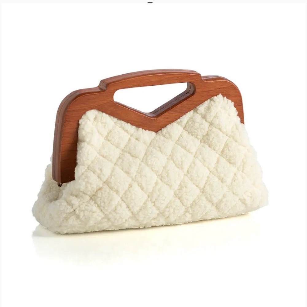 Shiraleah Quilted ivory sherpa